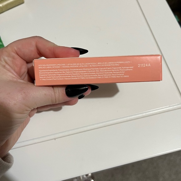 NWT NIB Morphe Drip Glass Glazed Lip Gloss in Polished Peach 0.12oz Full Size - Picture 4 of 11